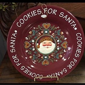 Cookies for Santa Plate